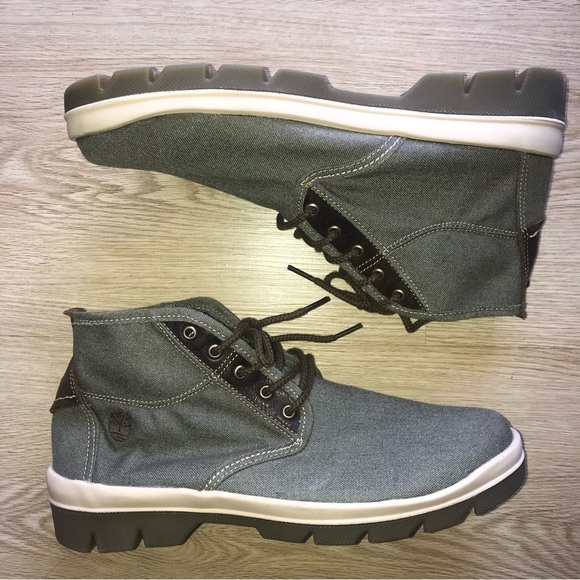 Gorpcore Timberland Chukka Boots Size 11.5 Lightweight Canvas Sneaker-Boot - Picture 1 of 11
